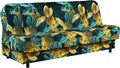 Sofa, Family Meble, 200 cm, Zielony/Żółty, funkcja spania, składana konstrukcja, modułowa konstrukcja