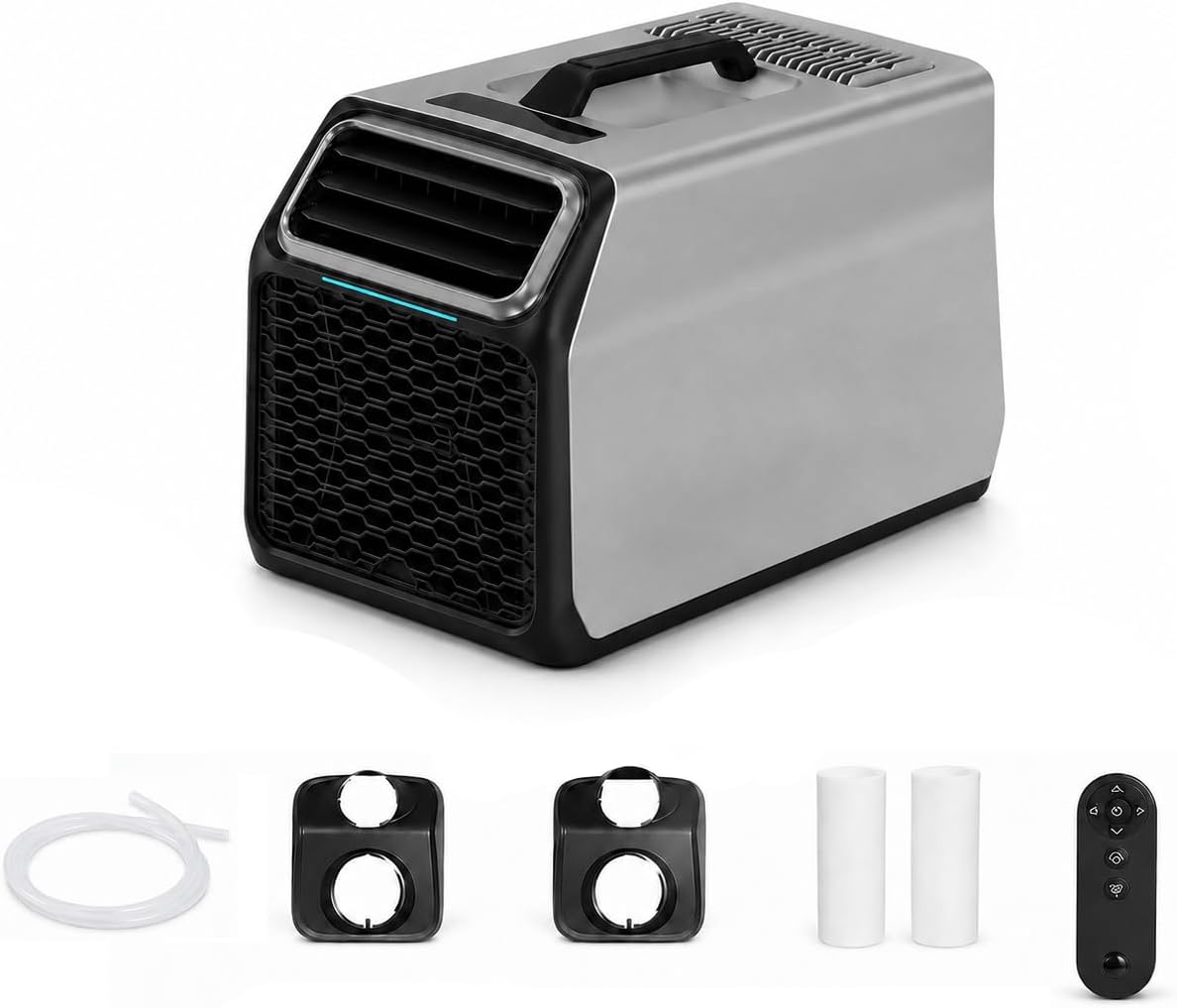 dosiwlatever, Klimatyzator przenośny, 240 V, 1400 W, 000 BTU, Szary, 3 w 1