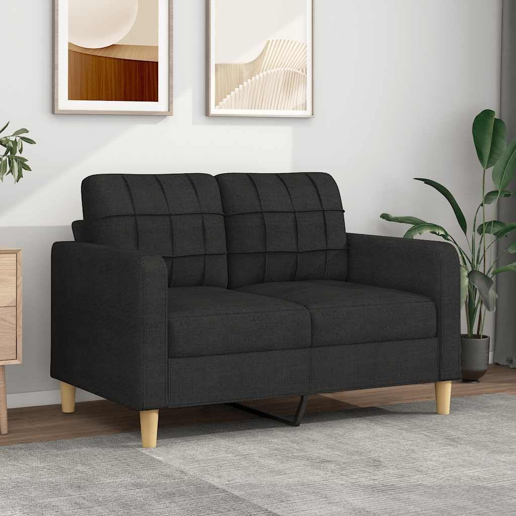 Keeushr, Sofa, 120 cm, Czarny, metal, 2-osobowa