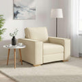 Sofa, Keeushr, 100 x 78 x 84 cm, Beżowy, lite drewno, miejsce do przechowywania