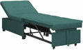 Sofa rozkładana, pokgdf, 194 x 50 x 82 cm, Zielony, regulowane oparcie