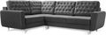 Sofa narożna, Robin, 250 cm, Antracytowy, funkcja spania