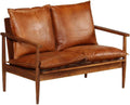 Sofa, pokgdf, 116 x 69 x 74 cm, Brązowy, 2-osobowa