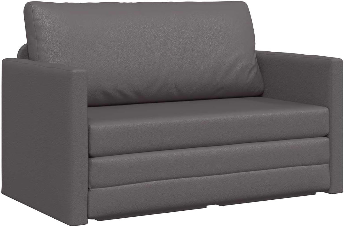 vidaXL, Sofa, 124 x 71 x 78 cm, Szary, aksamit, 2 w 1