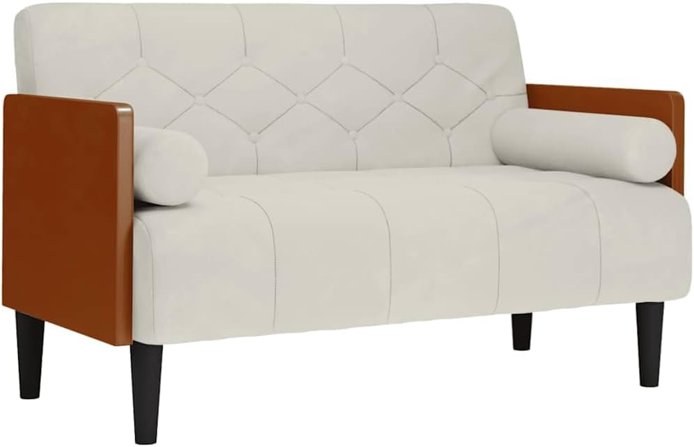 Sofa, pokgdf, 110 cm, Beżowy, aksamit