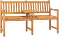 Ławka, vidaXL, 150 cm, Pomarańczowy/Beżowy, 3-osobowa