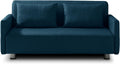 Sofa rozkładana, EVERGREENWEB MATERASSI & BEDS, 160 x 190 cm, Niebieski, 2-osobowa