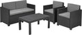 Sofa, Keter, 65 x 63 x 77 cm, Antracytowy, polirattan, ochrona UV