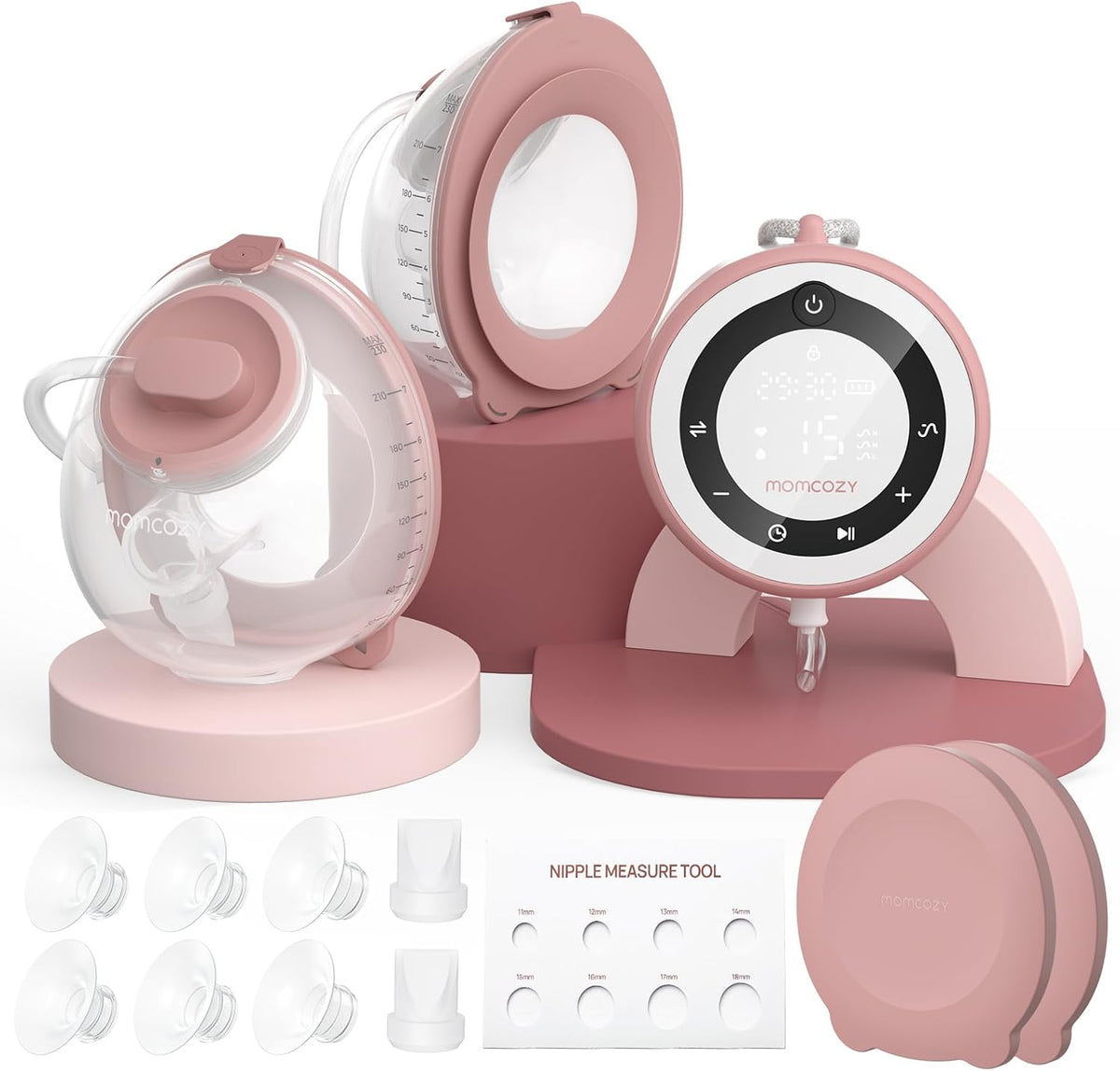 momcozy, Laktatory, 230 mL, Czarny