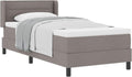 vidaXL, Materac, 190 x 90 cm, 140 kg, Szary, lite drewno