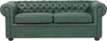 Sofa, Beliani, 147x57 cm, Zielony, skóra ekologiczna, 3-osobowa